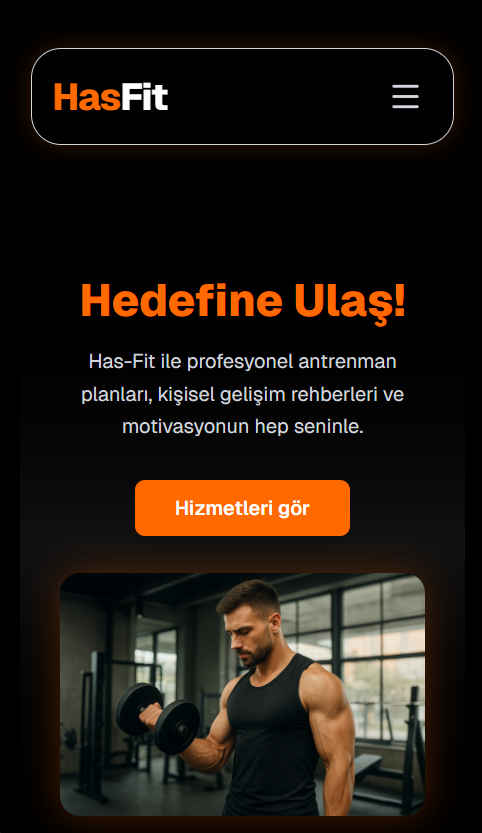 Fitness & Spor Web Sitesi - Mobile